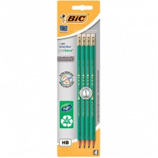Олівець графітний Bic Evolution Eco HB з ластиком, 4шт (bc8902753) Олівець графітний Bic Evolution Eco HB з ластиком, 4шт (bc8902753)