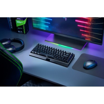 Клавіатура ігрова Razer BlackWidow V3 Mini HyperSpeed Green Phantom Ed. WL/BT/USB US RGB, Black
