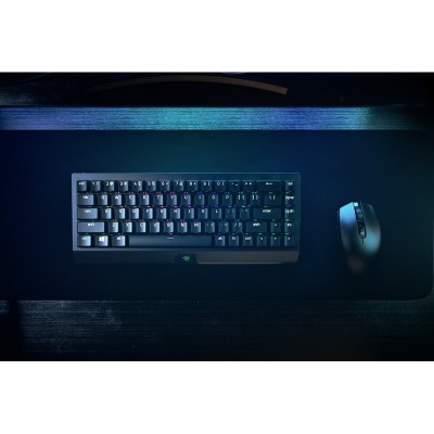 Клавіатура ігрова Razer BlackWidow V3 Mini HyperSpeed Green Phantom Ed. WL/BT/USB US RGB, Black