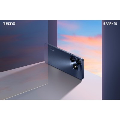 Смартфон TECNO Spark 10 (KI5q) 6.56&quot; 4/128GB, 2SIM, 5000mAh, Meta Black