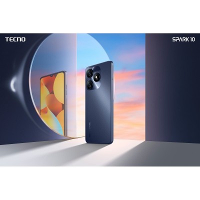 Смартфон TECNO Spark 10 (KI5q) 6.56&quot; 4/128GB, 2SIM, 5000mAh, Meta Black