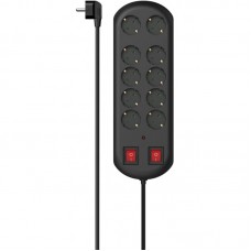 Подовжувач-фільтр мережевий Hama 10xТип F, 3x1.5мм кв, 16A, з захистом від перенапруги, 2м, чорний Подовжувач-фільтр мережевий Hama 10xТип F, 3x1.5мм кв, 16A, з захистом від перенапруги, 2м, чорний