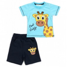 Набір дитячого одягу Breeze з жирафом (13739-80B-blue) Набір дитячого одягу Breeze з жирафом (13739-80B-blue)