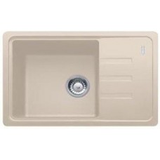 Мийка кухонна Franke Malta, фраграніт, прямокутник, з крилом, 620х435х200мм, чаша - 1, накладна, BSG 611-62, сахара