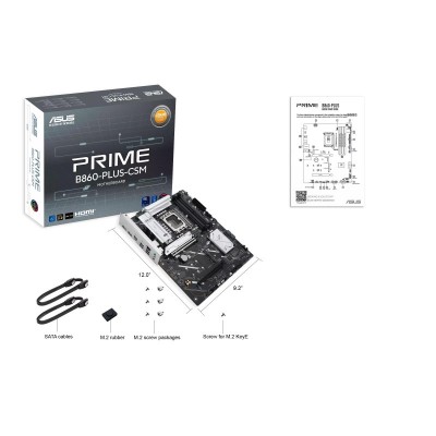 Материнcька плата ASUS PRIME B860-PLUS-CSM s1851 B860 4xDDR5 M.2 DP HDMI ATX Материнcька плата ASUS PRIME B860-PLUS-CSM s1851 B860 4xDDR5 M.2 DP HDMI ATX
