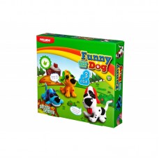 Маса для ліплення Paulinda Super Dough Набір Веселі Собаки 3в1 Маса для ліплення Paulinda Super Dough Набір Веселі Собаки 3в1