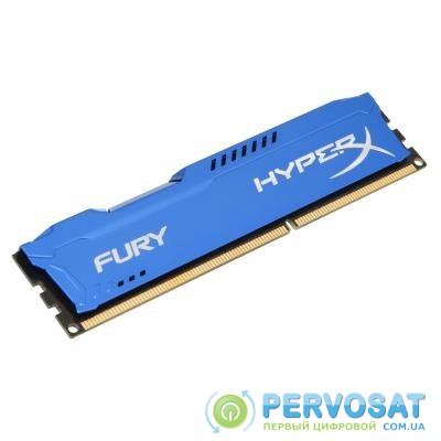 Модуль памяти для компьютера DDR3 4Gb 1600 MHz HyperX Fury Blu HyperX (Kingston Fury) (HX316C10F/4)