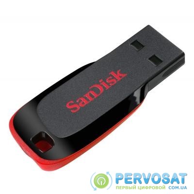 USB флеш накопитель SANDISK 64GB Cruzer Blade Black/red USB 2.0 (SDCZ50-064G-B35)