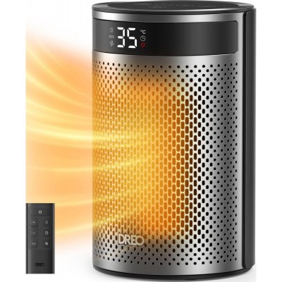 Тепловентилятор Dreo, 20м2, 1500Вт, електр. упр-ння, керамич.нагрів.елемент, пульт ДУ, срібний Тепловентилятор Dreo, 20м2, 1500Вт, електр. упр-ння, керамич.нагрів.елемент, пульт ДУ, срібний