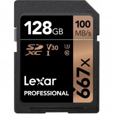 Карта пам'яті Lexar 128GB SDXC class 10 UHS-I U3 V30 667x Professional (LSD128B667) Карта пам'яті Lexar 128GB SDXC class 10 UHS-I U3 V30 667x Professional (LSD128B667)