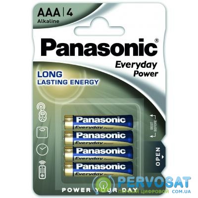 Батарейка PANASONIC AAA LR03 Everyday Power * 4 (LR03REE/4BR)
