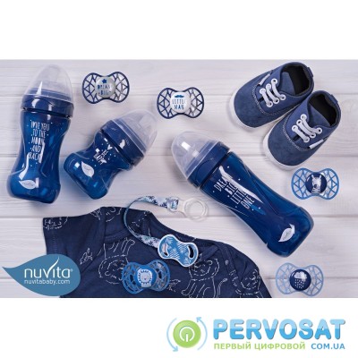 Nuvita Детская бутылочка Mimic Cool (250мл)[NV6032NIGHTBLUE]