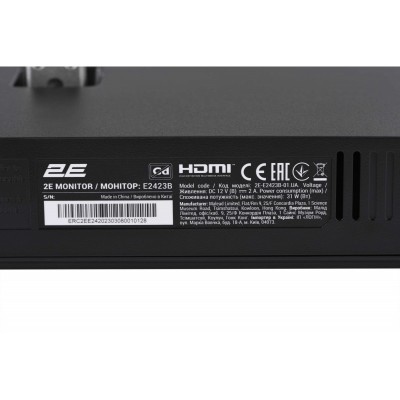 Монітор 2E 23.8" E2423B D-Sub, HDMI, Audio, VA, 100Hz, FreeSync