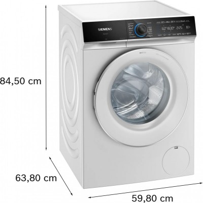 Пральна машина Siemens фронтальна, 10кг, 1600, A, 60см, дисплей, білий