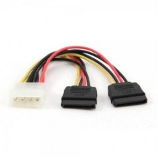 Кабель живлення Molex to 2xSATA power 0.3m Cablexpert (CC-SATA-PSY-0.3M) Кабель живлення Molex to 2xSATA power 0.3m Cablexpert (CC-SATA-PSY-0.3M)