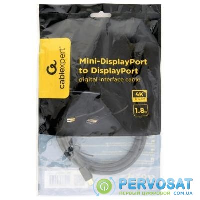 Кабель мультимедийный miniDisplayPort to DisplayPort 1.8m Cablexpert (CCP-mDP2-6)