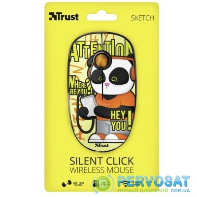 Trust SKETCH SILENT WL MOUSE[YELLOW]