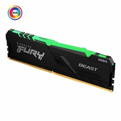 Модуль памяти для компьютера DDR4 16GB 3200 MHz Fury Beast RGB Kingston Fury (ex.HyperX) (KF432C16BB1A/16)