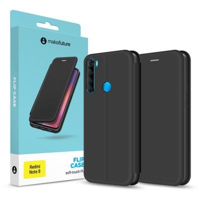 Чехол для моб. телефона MakeFuture Xiaomi Redmi Note 8 Flip (Soft-Touch PU) Black (MCP-XRN8BK)