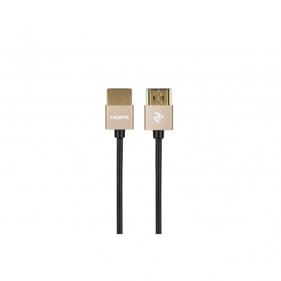 Кабель мультимедийный HDMI to HDMI 1.0m Gen2 Ultra Slim cable 2E (2E-W9668G-1M)