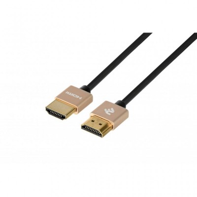 Кабель мультимедийный HDMI to HDMI 1.0m Gen2 Ultra Slim cable 2E (2E-W9668G-1M)