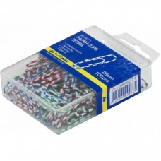 Скріпки канцелярські Buromax 28мм, colored, "zebra", 100 шт., plastic box (BM.5071) Скріпки канцелярські Buromax 28мм, colored, "zebra", 100 шт., plastic box (BM.5071)