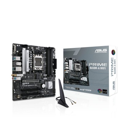 Материнcька плата ASUS PRIME B650M-A WIFI sAM5 B650 4xDDR5 M.2 USB VGA-HDMI-DP WiFi BT mATX