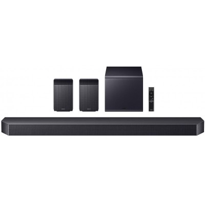 Саундбар Samsung HW-Q990F 756Вт, 11.1.4, BT, HDMI-ARC, Wi-Fi, саб, Dolby Atmos, чорний