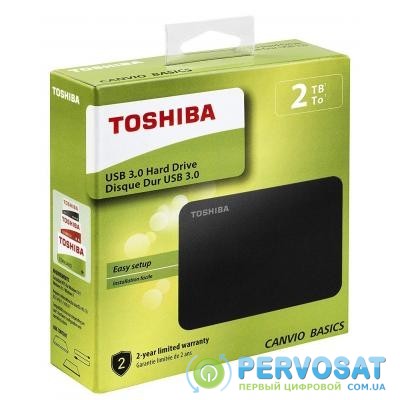 Внешний жесткий диск 2.5" 2TB TOSHIBA (HDTB420EK3AA)