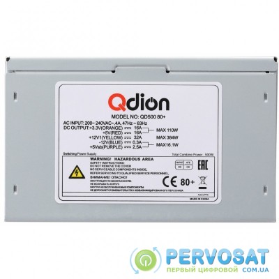 Блок питания Qdion 500W (QD500 80+)