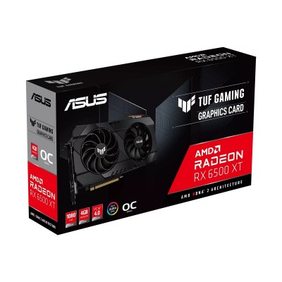 Відеокарта ASUS Radeon RX 6500 XT 4GB GDDR6 OC TUF TUF-RX6500XT-O4G-GAMING