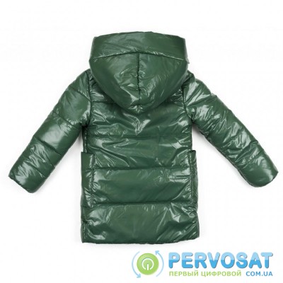 Куртка Brilliant удлиненная "Felice" (19709-116-green)