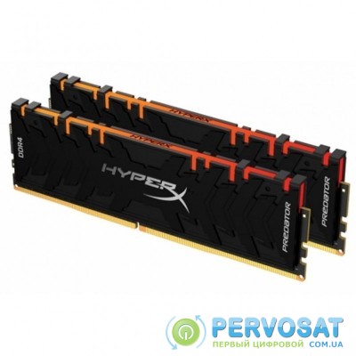 Модуль памяти для компьютера DDR4 64GB (2x32GB) 3600 MHz HyperX Predator RGB HyperX (HX436C18PB3AK2/64)