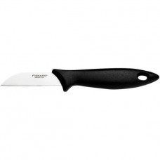 Кухонний ніж для овочів Fiskars Essential, 7см, нержавіюча сталь, пластик, чорний Кухонний ніж для овочів Fiskars Essential, 7см, нержавіюча сталь, пластик, чорний