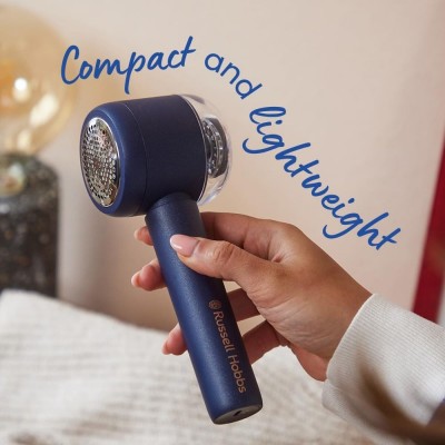 Машинка для видалення катишків Russell Hobbs, велика площа лез. 90 хв. роботи на одному заряді, USB, синий Машинка для видалення катишків Russell Hobbs, велика площа лез. 90 хв. роботи на одному заряді, USB, синий