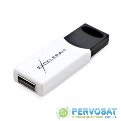 USB флеш накопитель eXceleram 16GB H2 Series White/Black USB 2.0 (EXU2H2W16)
