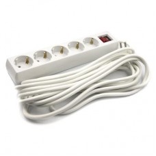 Мережевий фільтр живлення PowerPlant 7 м, 5 розеток, 3x1мм2 (PPSA08M70S5) Мережевий фільтр живлення PowerPlant 7 м, 5 розеток, 3x1мм2 (PPSA08M70S5)