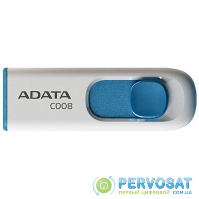 USB флеш накопитель ADATA 32GB C008 White USB 2.0 (AC008-32G-RWE)