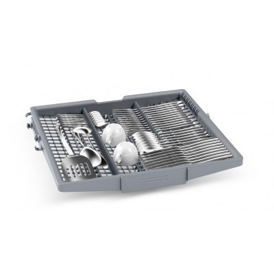 Посудомийна машина Bosch вбудована, 14компл., A, 60см, дисплей, 3й кошик, білий