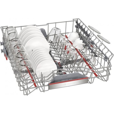 Посудомийна машина Bosch вбудована, 14компл., A, 60см, дисплей, 3й кошик, білий