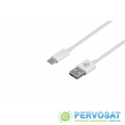 Дата кабель USB 3.0 AM to Type-C 1.0m white 2E (2E-CCTAB-WT)