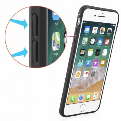 Чохол до моб. телефона для Apple iPhone 8 Plus Carbon Fiber (Black) Laudtec (LT-AI8PB)