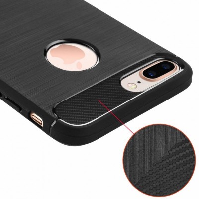 Чохол до моб. телефона для Apple iPhone 8 Plus Carbon Fiber (Black) Laudtec (LT-AI8PB)