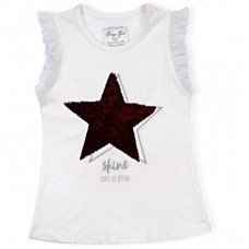 Футболка дитяча Breeze із зіркою перевертишем (11131-128G-beige) Футболка дитяча Breeze із зіркою перевертишем (11131-128G-beige)