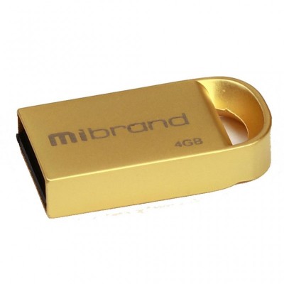 USB флеш накопитель Mibrand 4GB lynx Gold USB 2.0 (MI2.0/LY4M2G)