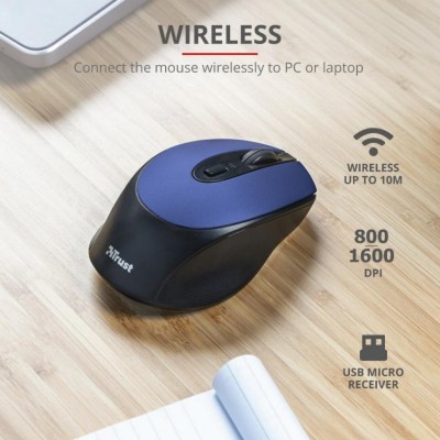 Мишка Trust Zaya Rechargeable Wireless Blue (24018)