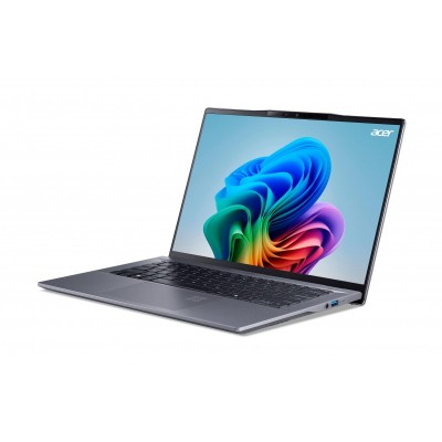 Ноутбук Acer Swift Go 14 AI SFG14-01 14.5" WQXGA IPS, Quallcomm X1P-42100, 16GB, F1TB, UMA, Win11, сірий