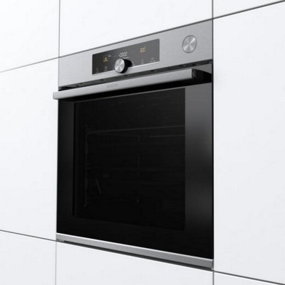 Духова шафа Gorenje електрична, 77л, A+, TouchFree, пара, дисплей, Wi-Fi керування, піроліз, готув. на різн рівнях, нерж