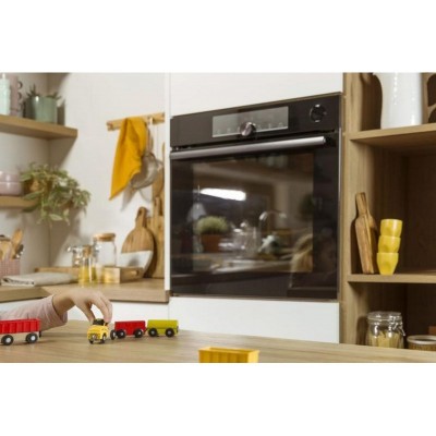 Духова шафа Gorenje електрична, 77л, A+, TouchFree, пара, дисплей, Wi-Fi керування, піроліз, готув. на різн рівнях, нерж
