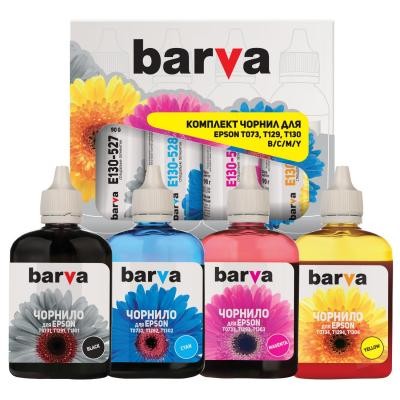 Чорнило BARVA Epson T1301/T1291/T1281/T1031/T0731 B/C/M/Y SET 4x90г, pigm. (E130-090-MP)